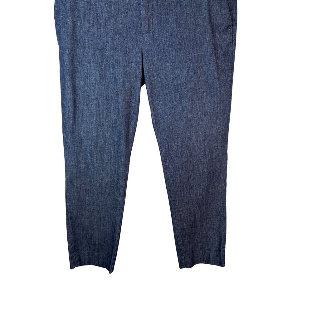 Banana Republic Size 31/12 Womens Avery Blue Slim Fit Trousers Cotton Blend - Picture 8 of 12